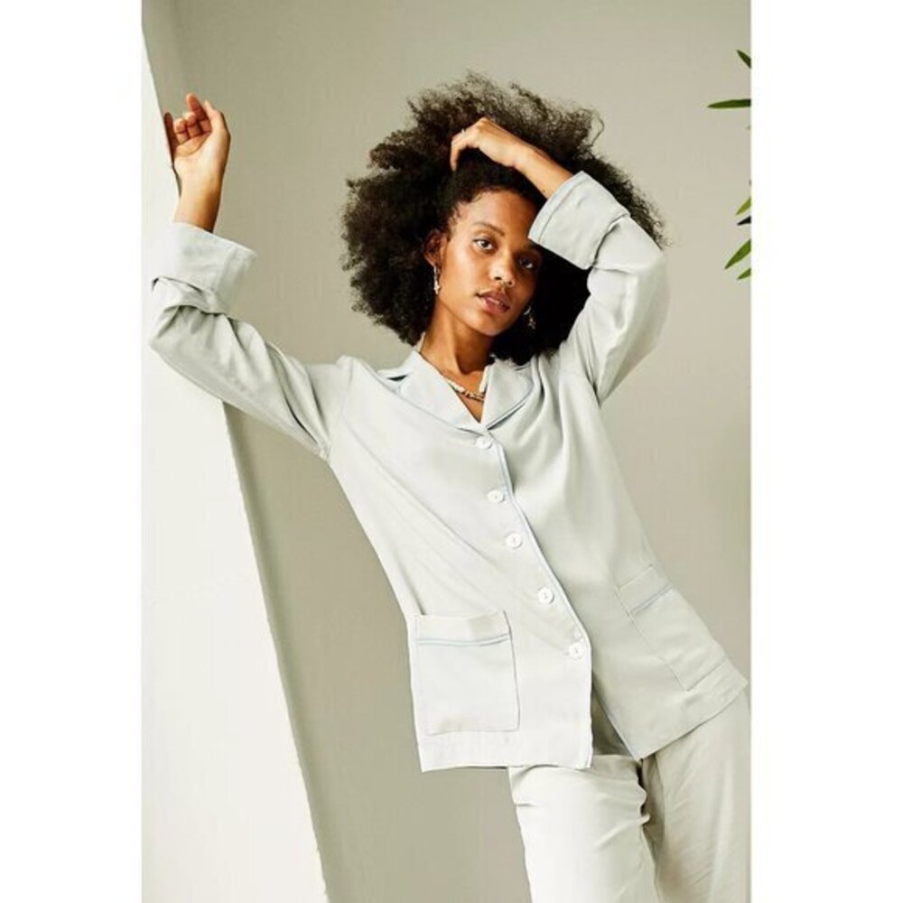 SLEEPER Ash Grey Party Pyjamas Top